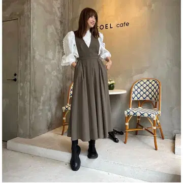 [ 완판템 새상품급 ] coel 코엘 오버롤 스커트