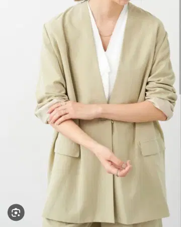 RIAM-PLAGE 플라주 큐프라 블라우스 자켓