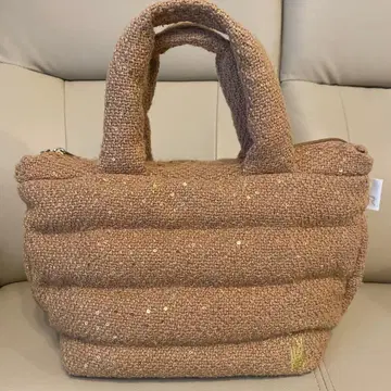 ROOTOTE 스팽글 장식 베이지 토트백