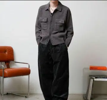 UNIQLO U 라무 니트 자켓 브라운 L 사이즈 2024aw