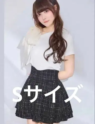 미셸 마카롱 트위드 스커트 슬림 레그 스커트 S 사이즈