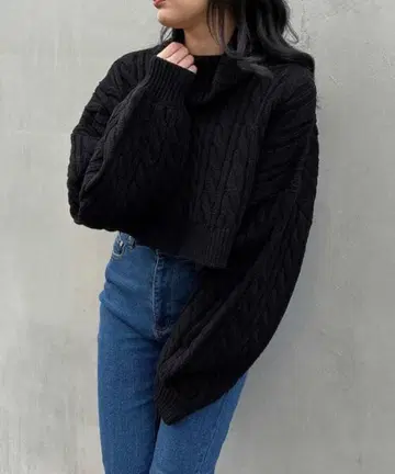 INGNI 블랙 니트 셀프 셋업