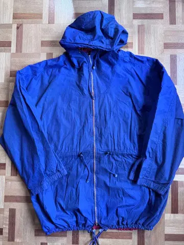 빈티지 리버서블 와이드 코트 네이비 x 레드