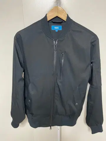 WWS 블랙 MA-1 플라이트 자켓