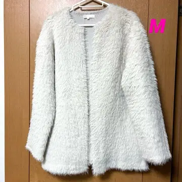 grove 퍼 자켓 M 화이트