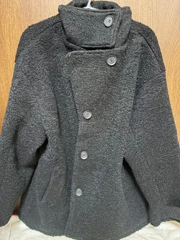 mily bilet 컬러 니트 미들 기장 오버 사이즈 코트