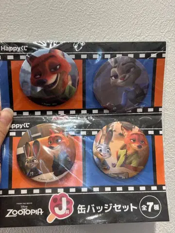 주토피아 캔뱃지 세트 전 7종