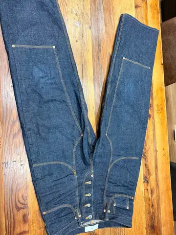 슈가힐 클래식 더블 니 데님