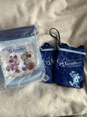 도쿄 디즈니 리조트 베케이션 패키지 팝콘통 & 파우치 세트