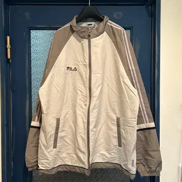 FILA 집업 자켓 화이트/그레이