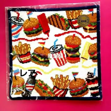 완판템 새상품 페이 타월 손수건 러브러브 버거샵