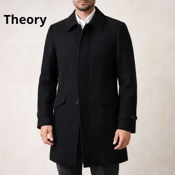 Theory 띠어리 캐시 멜톤 맥코이 코트 블랙 M 상당