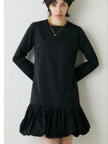 타프타 미니 볼륨 원피스