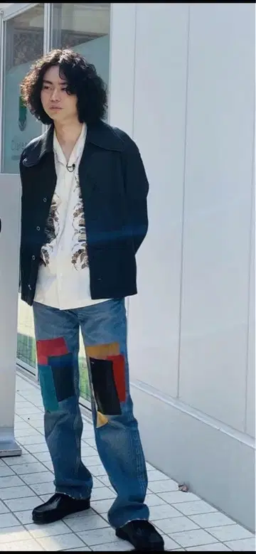 DAIRIKU 패치워크 데님 팬츠 27인치 21SS