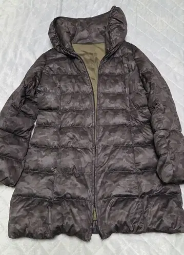 RESPIGHI 다크 그레이 카모플라쥬 다운 자켓