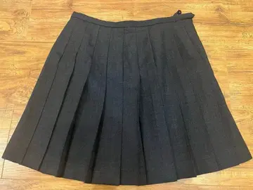 EASTBOY 학생 다크 그레이 플리츠 스커트 13호