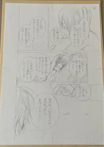 오늘 한정 가격 인하 뱀파이어 기사 원화전 한정판 친필 원고 초안