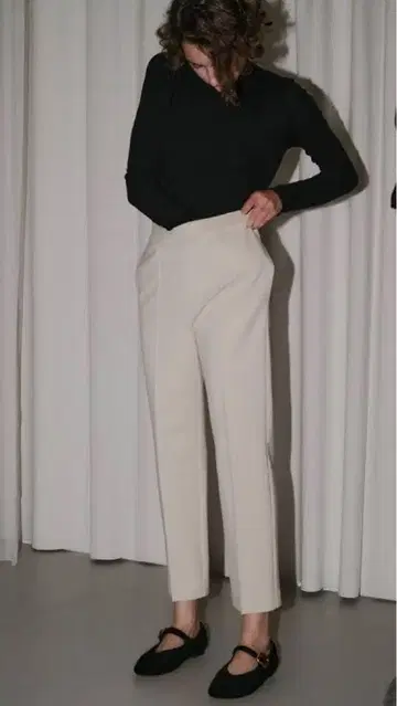 ohga 속기모 슈퍼 슬림 레그 팬츠