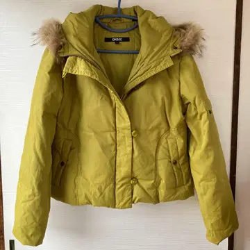 DKNY 후드 부착 다운 자켓 L 사이즈 올리브 그린
