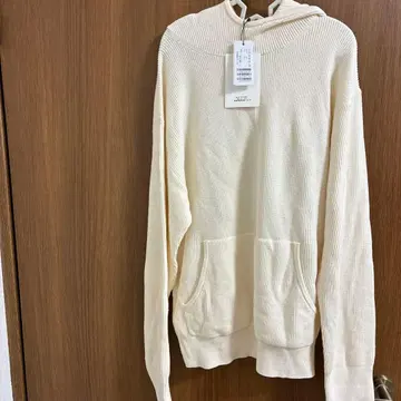 MACPHEE 아이보리 리브 후드티