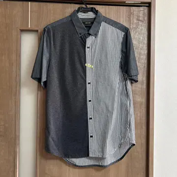 COMME CA MEN 반팔 셔츠 스트라이프