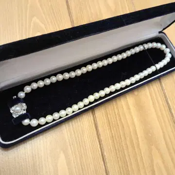 진주 목걸이 실버 클로징 포함