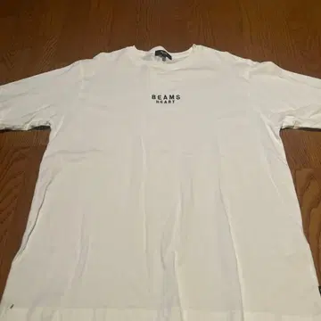BEAMS HEART 화이트 T셔츠 정품