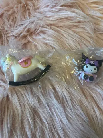 산리오 시크릿 목마 마스코트 쿠로미