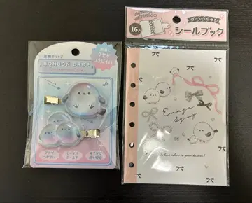 모자 꽁지 드롭 쿠리아 정품 시마연가 앞머리 클립과 씰북 대지 세트