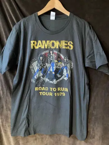 RAMONES ROAD TO RUIN TOUR 1979 티셔츠 XL