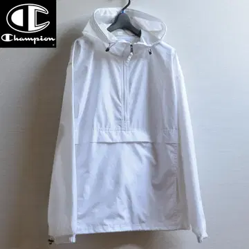 [ 챔피온 아노락 후드티 나일론 자켓 화이트 ]