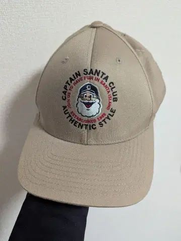 미사용 CAPTAIN SANTA CLUB 플렉스핏 캡