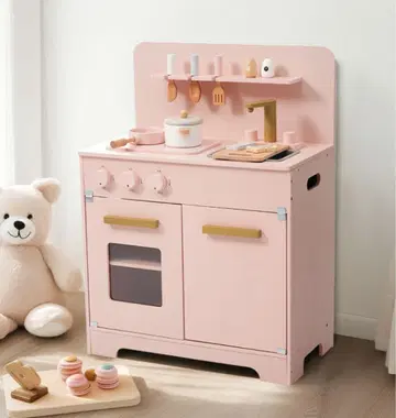 새상품 소꿉놀이 소꿉놀이 세트 소꿉놀이 주방 다기능 핑크