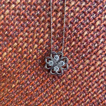 실버 925 네잎클로버 목걸이