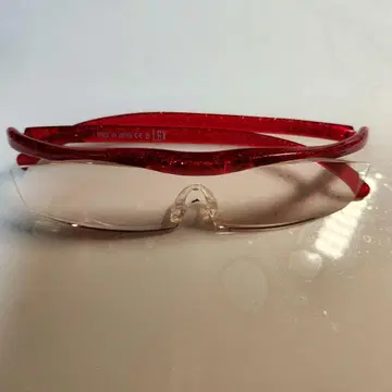 Hazuki 빨간색 루페 1.6배 일본제 클리어 렌즈 루비