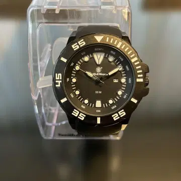 Smith & Wesson 블랙 다이버 워치