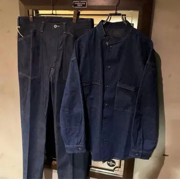 TENDERLOIN STAND SHT DENIM ONE WASH L