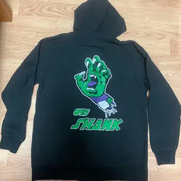 새상품급! SHANK 밴딩 속기모 후드티 남성용 L 사이즈 블랙