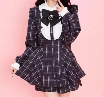 시크릿허니 시크릿허니 셋업 블랙 체크