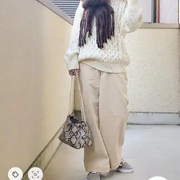 [ moname ] 더블 허리 코듀로이 이지 팬츠