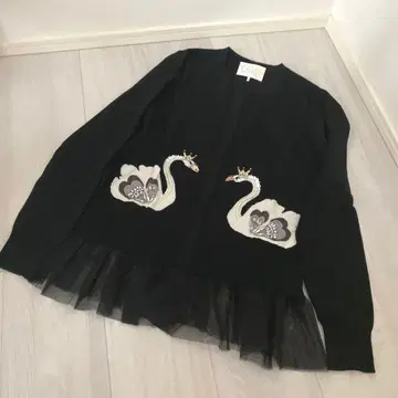 새상품급 chesty 스완 가디건 튤