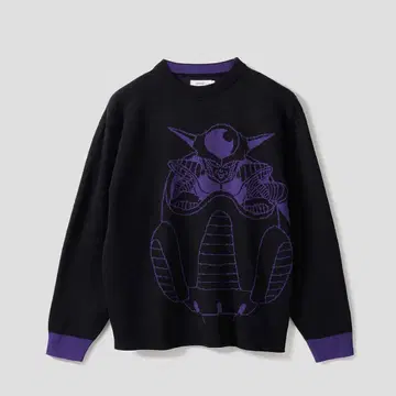 graniph 프리저 니트 스웨터 블랙/보라색