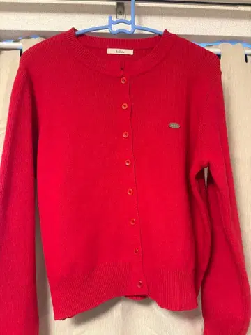 BEIDELLI 빨간색 긴팔 가디건