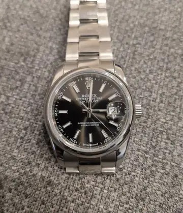 데이트 저스트 36mm 블랙 다이얼 자동 와인딩