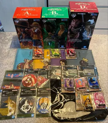 원피스 제일복권 시련의 그 너머 루피 조로 미호크 피규어 세트