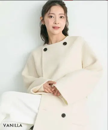 Basement 베이스먼트 리버 미들 코트 2way 바닐라