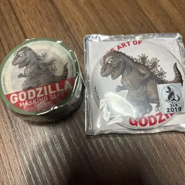 고질라 GODZILLA 마스킹 테이프 캔뱃지