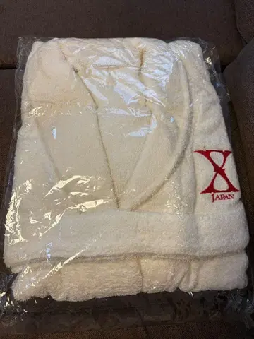 X JAPAN 목욕 가운 화이트