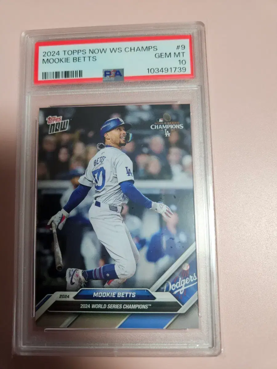 무키 베츠 PSA 10등급 2024 Topps Now 월드시리즈 우승
