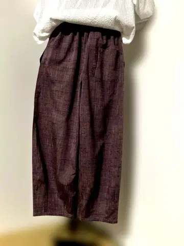 핸드메이드 기모노 리메이크 와이드 팬츠